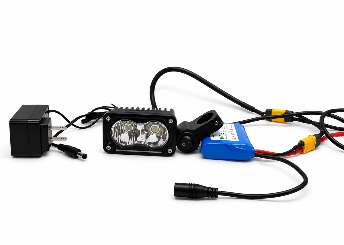 Rechargeable Battery Powered Baja Light Kit – Fits All E-Bikes & E-Motos